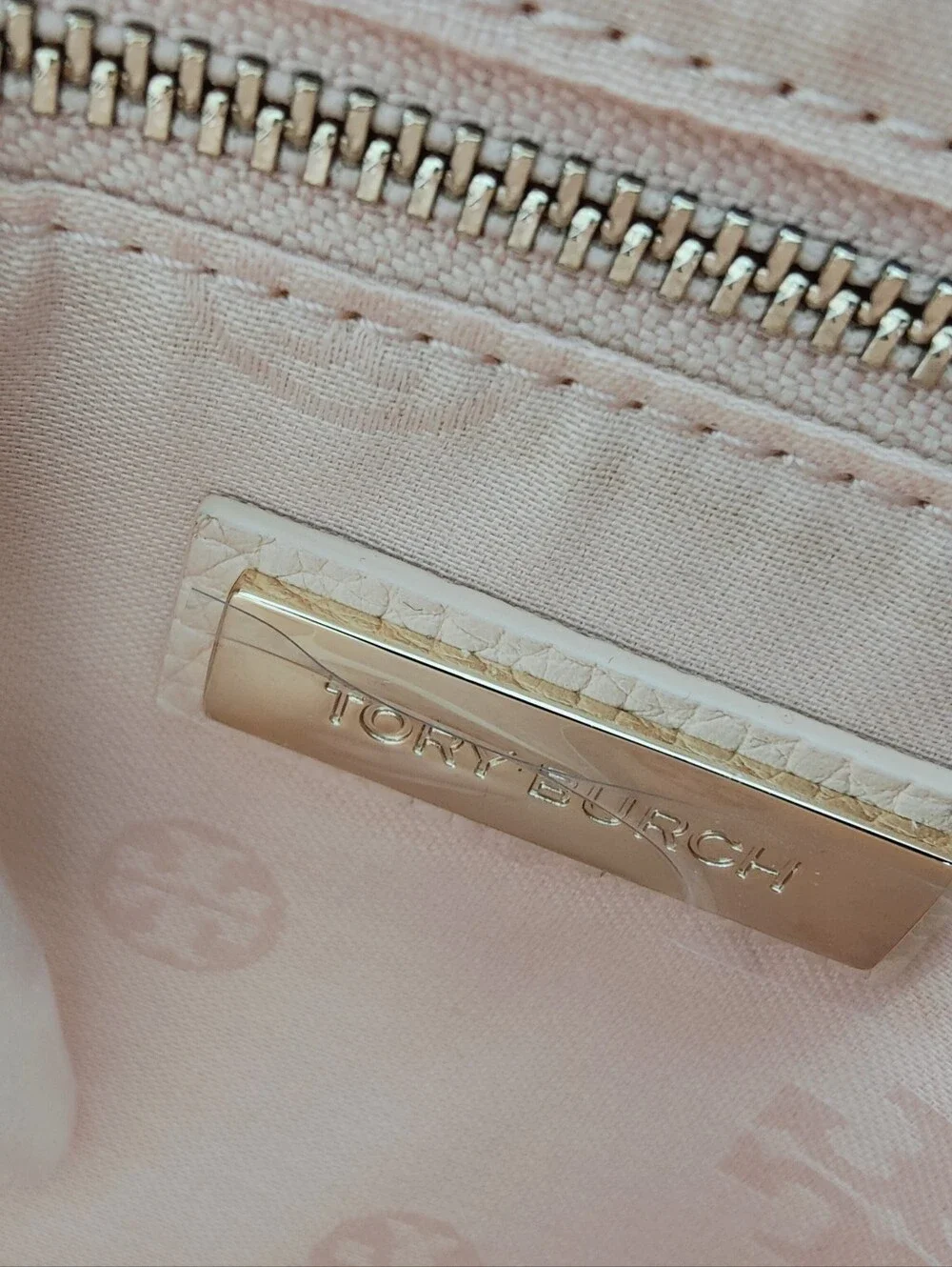NWT Tory Burch Thea Small Pebbled Leather Shoulder Camera Bag Light Pink